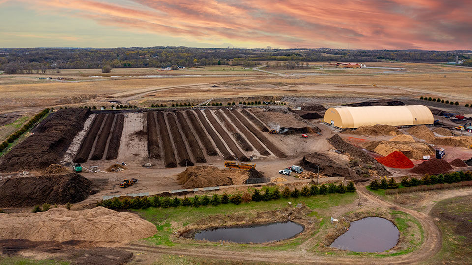 Aerial photos of the SMSC Organic Recycling Facility